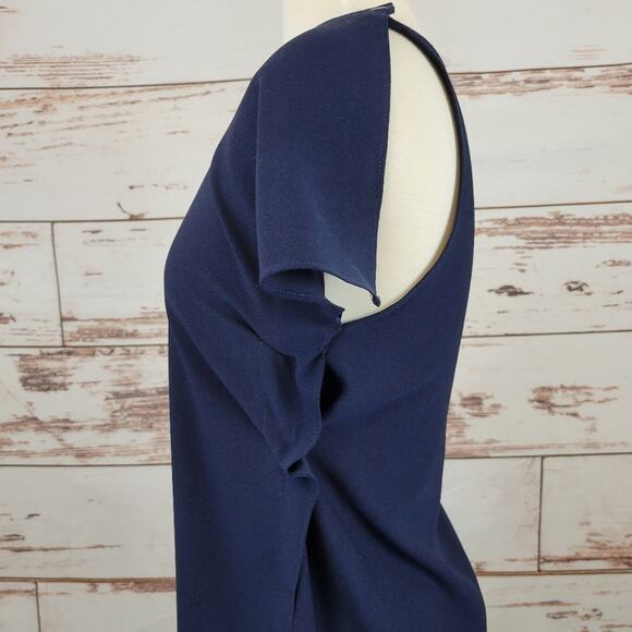 Revolve Blaque Label Maxi Dress Navy Flutter Winged M - Picture 8 of 15